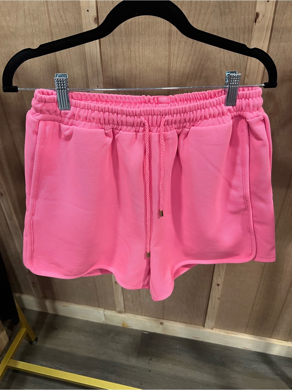 entro Women's Bright Pink Athletic Drawstring Shorts